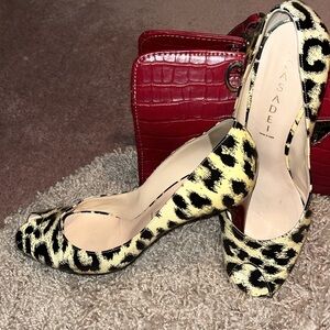 Casadei Patent Peep Toe Pump!